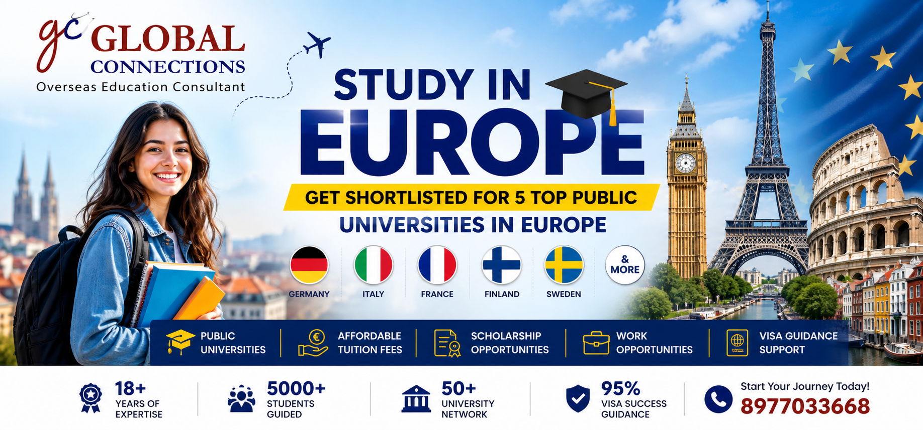 Study in Europe Banner