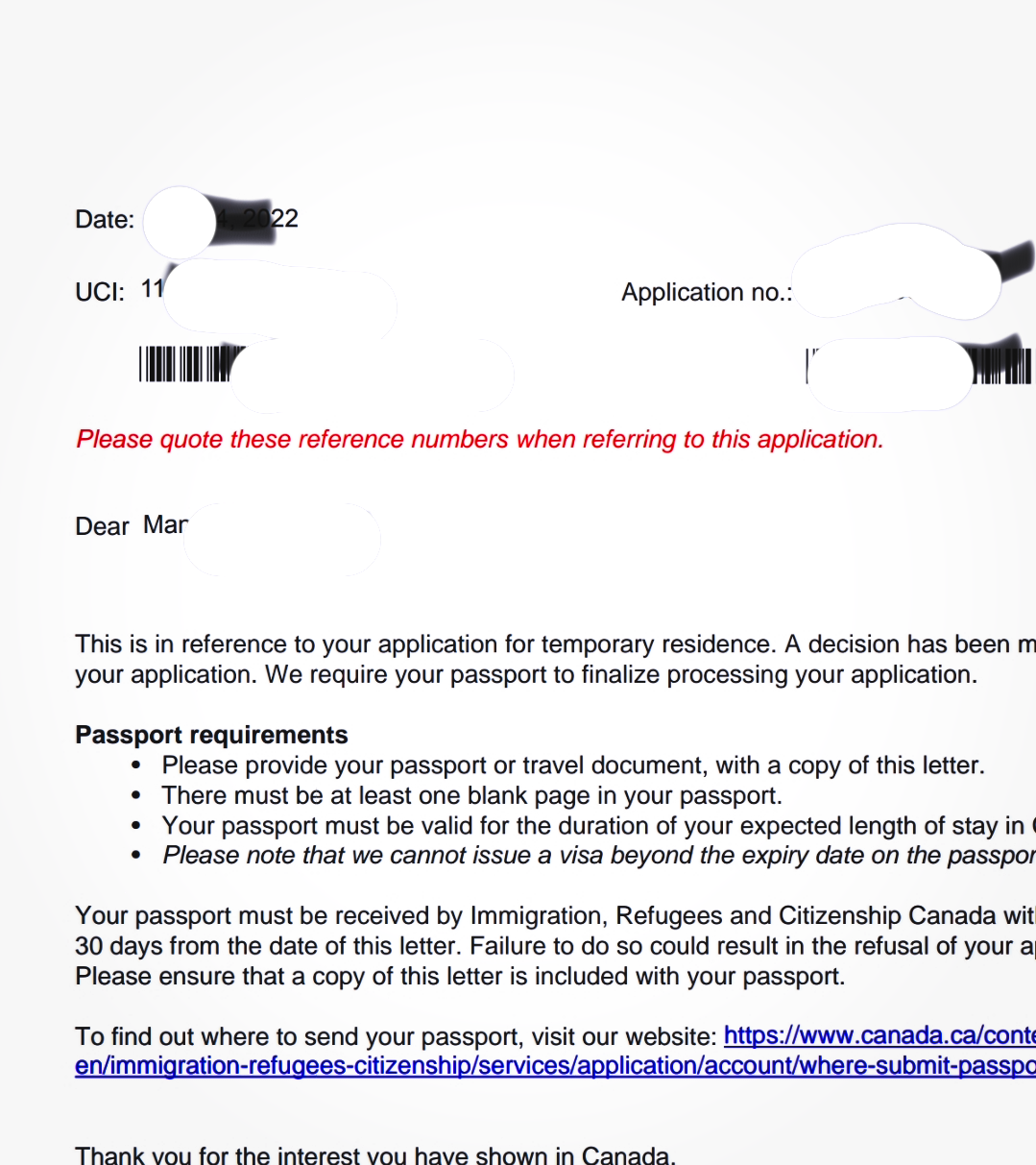 Visa approval document - Global Connections